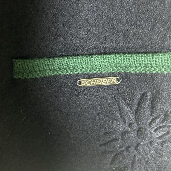 Sigi Scheiber Navy Blue Wool Snowflake Sweats Vest Women's Sz 38/10 Austria‎ - Picture 5 of 15